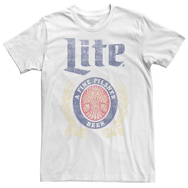 Men's Coors Miller Lite Pilsner Vintage Craft Logo Tee