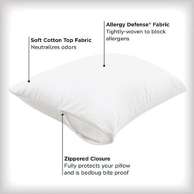 AllerEase Cotton Fresh Zippered Pillow Protector