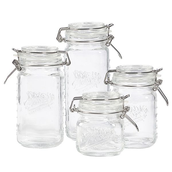 Mason Craft & More 4-pc. Preserving Clamp Jar Set