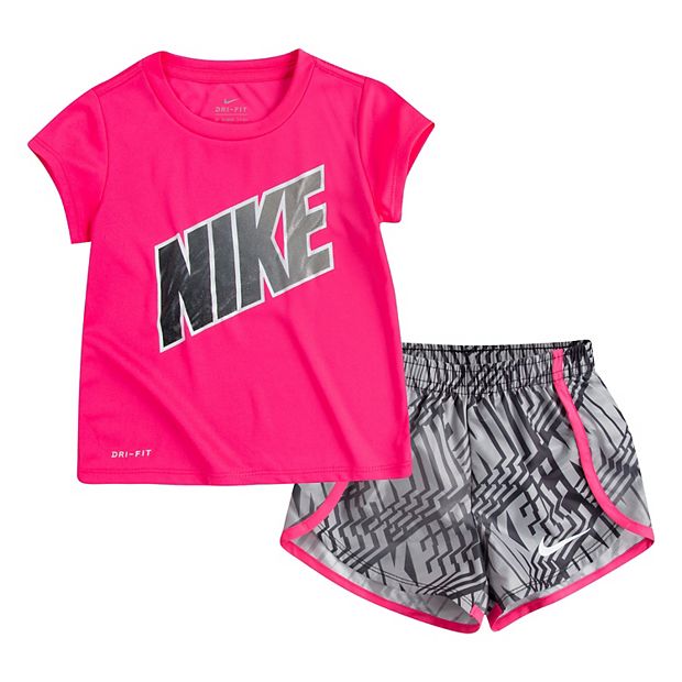 Toddler Girl Nike Dri-FIT Logo T-Shirt & Shorts Set