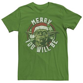 Men's Star Wars Merry Yoda Tee