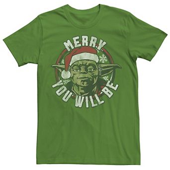 Men's Star Wars Merry Yoda Tee