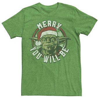 Men's Star Wars Merry Yoda Tee