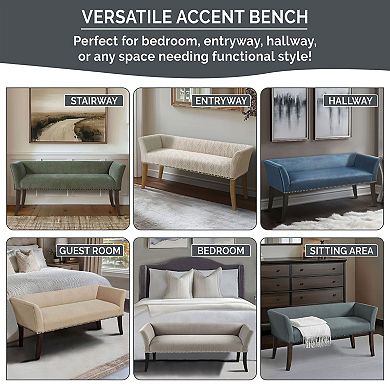 Madison Park Antonio Accent Bench