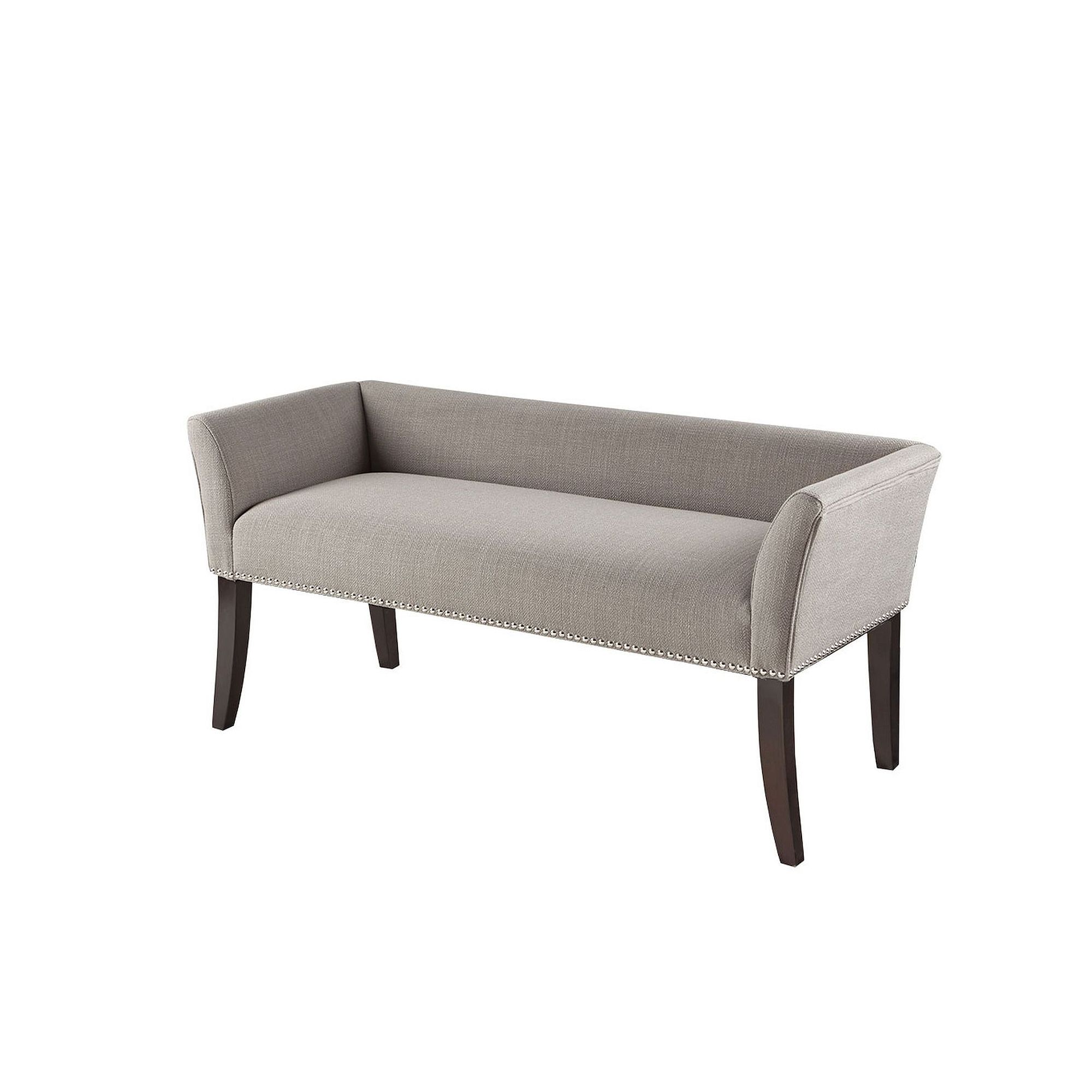 Madison Park Antonio Accent Bench, Gray Solid