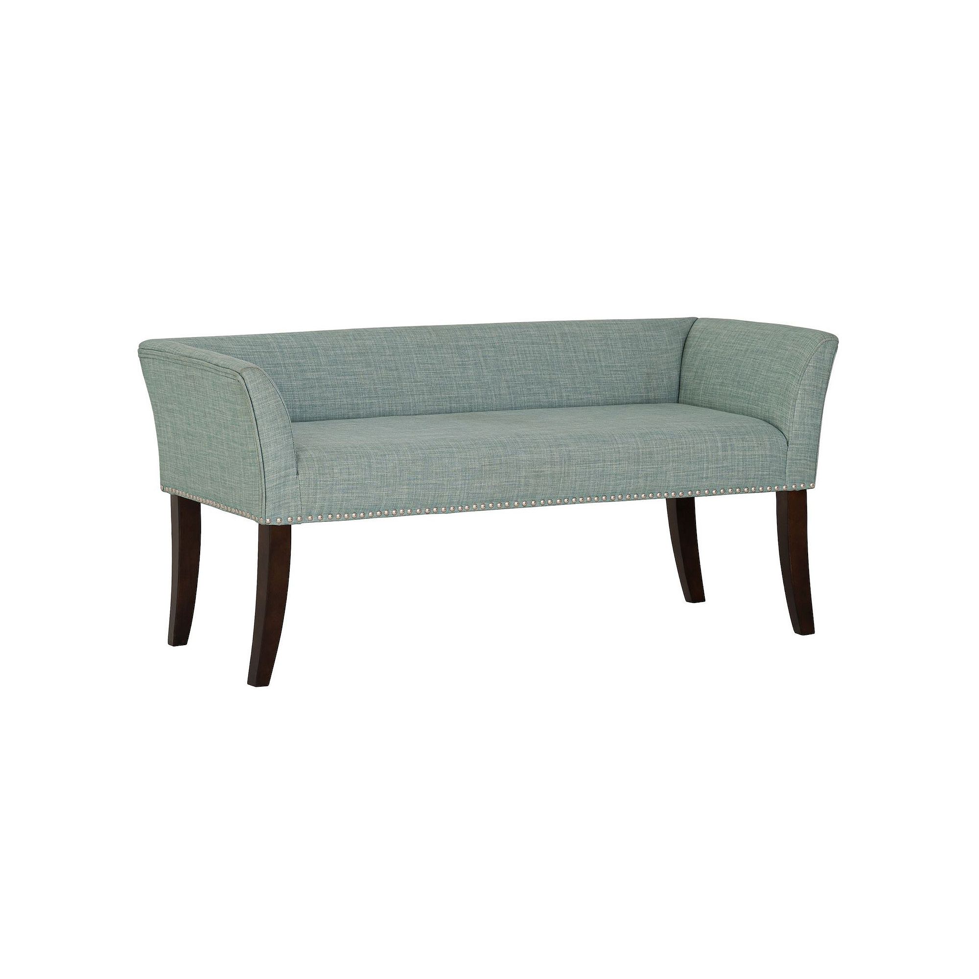 Madison Park Antonio Accent Bench, Light Blue