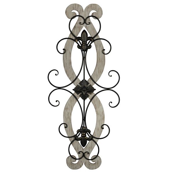 black scroll wall decor