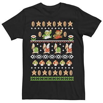 Men's Nintendo Super Mario Nordic Pattern Tee