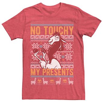 Disney's Emperor's New Groove Kuzco No Touchy Ugly Christmas Men's Graphic Tee
