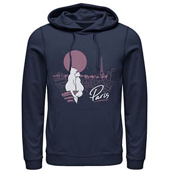 Disney's Aristocats Duchess And Thomas Men's In Paris Hoodie