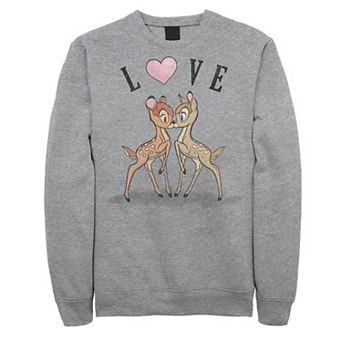 Disney's Bambi Men's Love Valentines Day Sweatshirt
