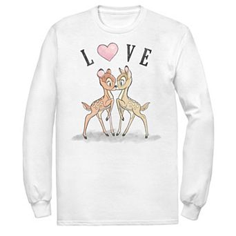 Men's Disney Bambi Love Valentines Day Tee