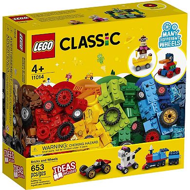LEGO Classic Bricks and Wheels 11014 Kids' Building Kit (653 Pieces)