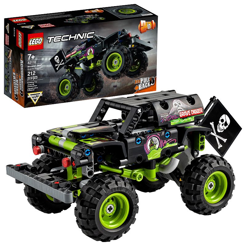 LEGO Technic Monster Jam Grave Digger 42118 Truck Toy to Off-Road Buggy  Birthday Gift for Grandchildren or any Monster Truck Fans  Kids  Boys and Girls 7 Ages 7 and Up