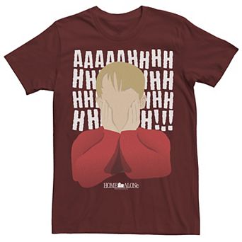 Men's Home Alone Kevin Yell Minimalist Portrait Tee