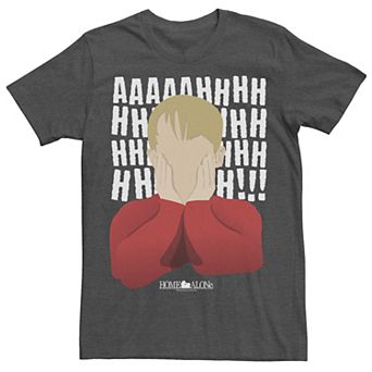 Men's Home Alone Kevin Yell Minimalist Portrait Tee