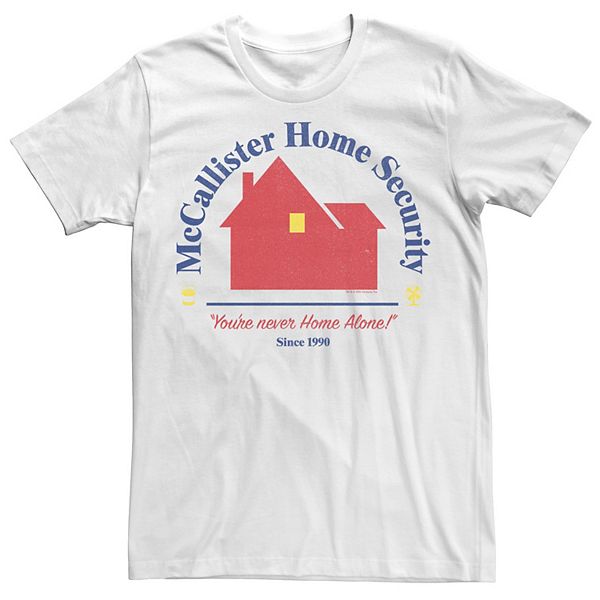 Men S Home Alone Mccallister Home Security Logo Tee