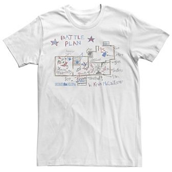 Men's Home Alone Battle Plan By Kevin McCallister Sketch Tee