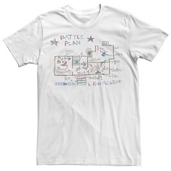 Men's Home Alone Battle Plan By Kevin McCallister Sketch Tee
