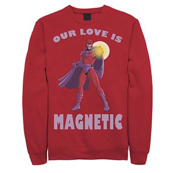 Men's Marvel Magnetic Love Valentines Day Sweatshirt
