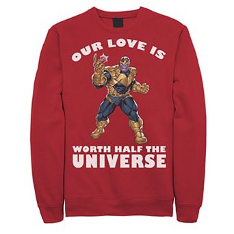 Men's Marvel Universally Loved Valentines Day Sweatshirt