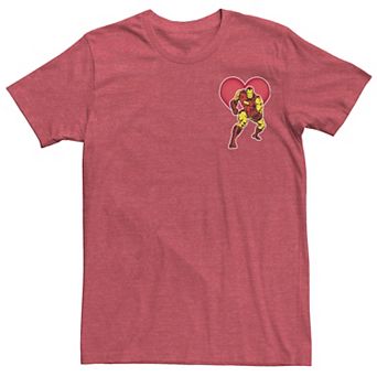 Men's Marvel Avengers Iron Man Heart Tee