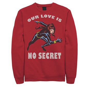 Men's Marvel No Seceret Love Valentines Day Sweatshirt
