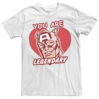 Men's Marvel Legendary Heart Comic Tee