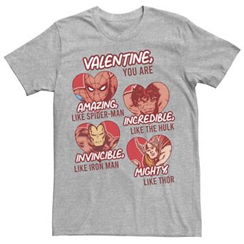 Men's Marvel Valentine You Are Marvel Retro Comic Tee