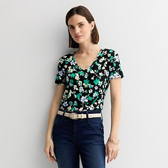 Women's Nine West Essential V-Neck T-Shirt