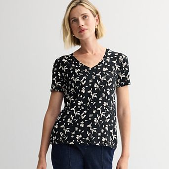 Women's Nine West Essential V-Neck T-Shirt