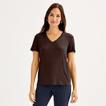 Women's Nine West Essential V-Neck T-Shirt