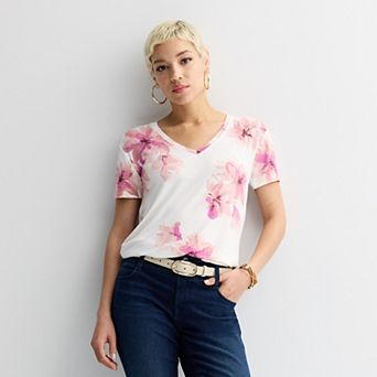 Women's Nine West Essential V-Neck T-Shirt