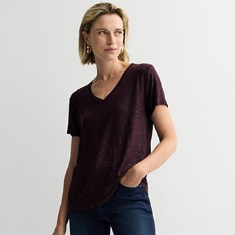 Women's Nine West Essential V-Neck T-Shirt