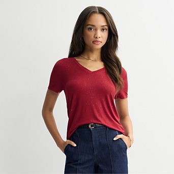 Women's Nine West Essential V-Neck T-Shirt