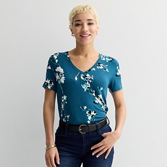 Women's Nine West Essential V-Neck T-Shirt