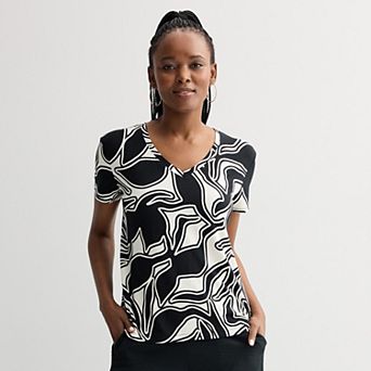 Women's Nine West Essential V-Neck T-Shirt