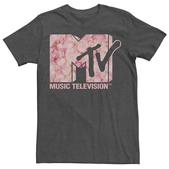 Men's MTV Music Television Pink Rose Petal Logo Tee