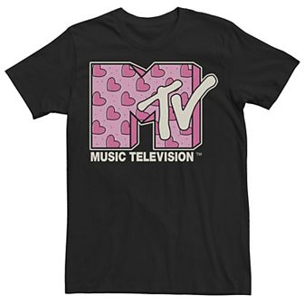Men's MTV Music Television Heart Doodle Logo Fill Tee