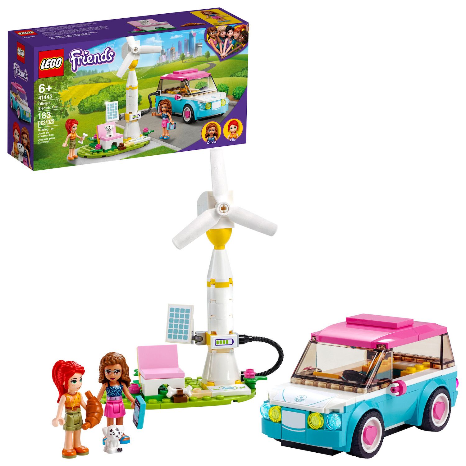 Image for LEGO Friends Olivia's Electric Car Set 41443 (183 Pieces) at Kohl's.
