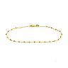 14k Gold Beaded Adjustable Station Bracelet