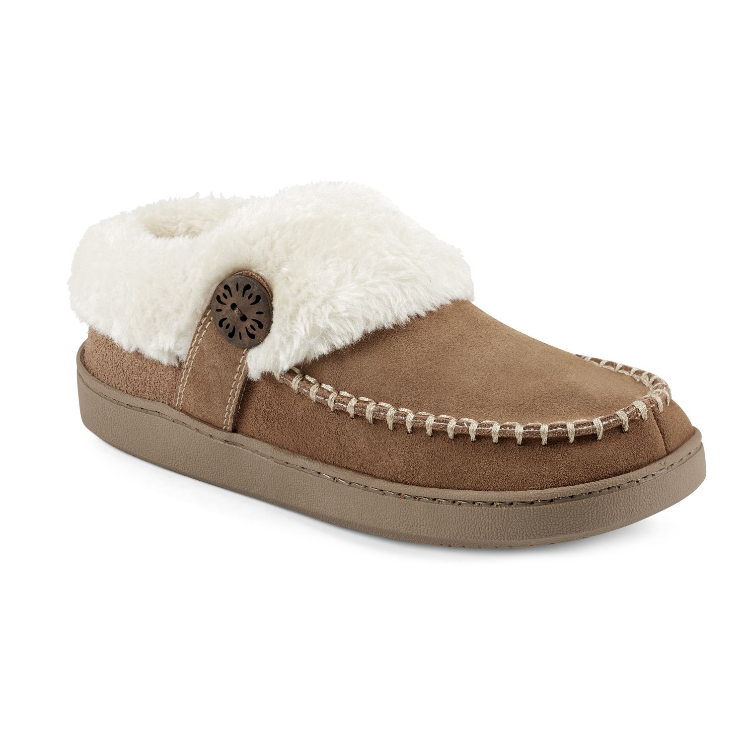clark women's knit scuff slipper mule