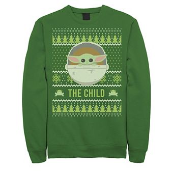 Men's Star Wars The Mandalorian The Child Christmas Sweater Style Sweatshirt