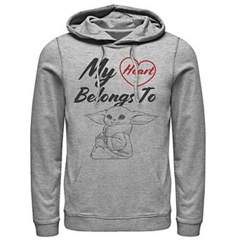 Men's Star Wars The Mandalorian The Child My Heart Belongs To Hoodie