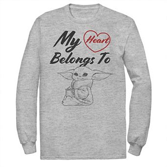 Men's Star Wars The Mandalorian The Child My Heart Belongs To Tee