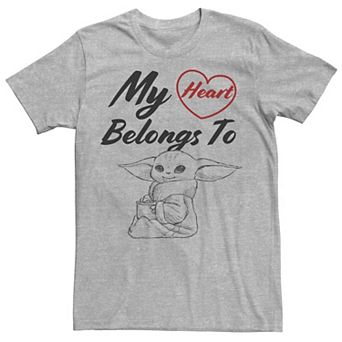 Men's Star Wars The Mandalorian The Child My Heart Belongs To Tee