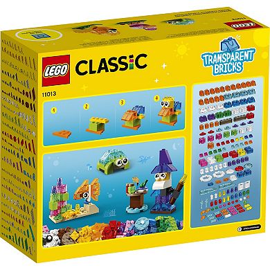 LEGO Classic Creative Transparent Bricks Building Kit 11013 (500 Pieces)