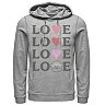 Men's Star Wars The Mandalorian The Child Love Text Stack Hoodie