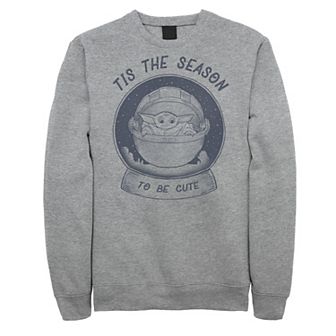 Men's Star Wars The Mandalorian The Child Christmas Tis The Season Sweatshirt