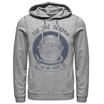 Men's Star Wars The Mandalorian The Child Christmas Tis The Season Hoodie